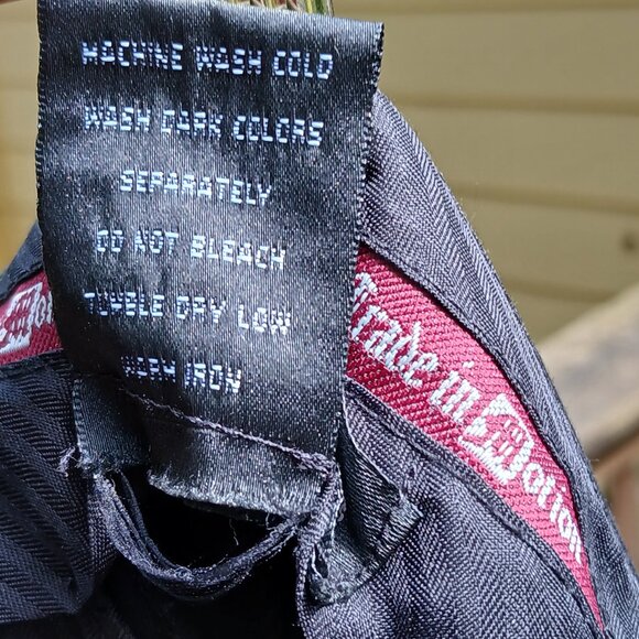 Trade In Motion Vintage Black Pleated Wide Legged Cuffed Trousers Sz 30 x 30 - Picture 5 of 8